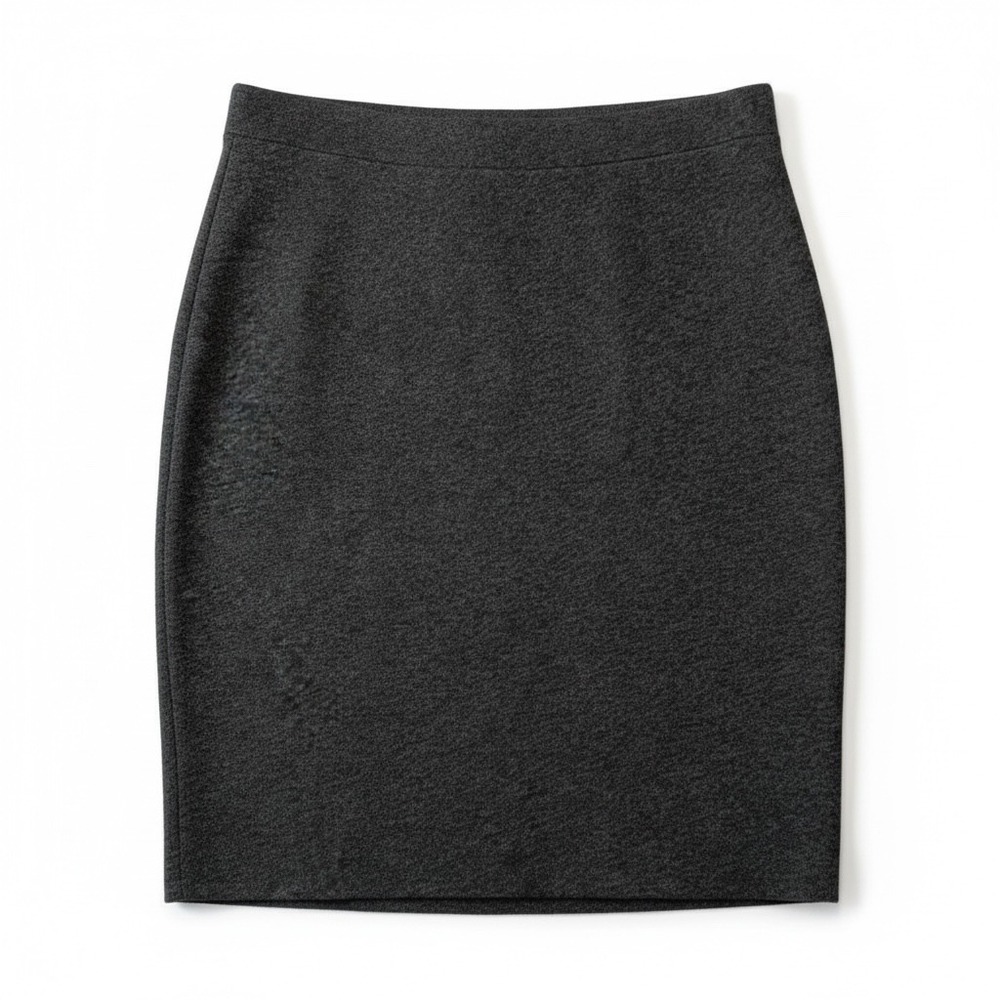 Eileen Fisher Womens Sz XL‎ Knit Straight Skirt Knee Length Gray Pull On Career
